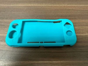Nintendo Switch Lite Teal Silicone Protective Sleeve Very Good 6E - Picture 1 of 3