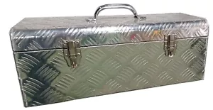 NUEVA caja de herramientas de placa de cheque de aluminio bloqueable para remolque camión furgoneta camión herramientas de camión - Imagen 1 de 8