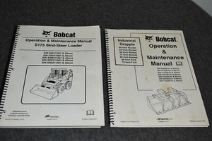 BOBCAT OPERATION & MAINTENANCE MANUALS (S175 SKID-STEER LOADER/GRAPPLE)-C PICS - Picture 1 of 6