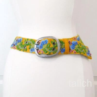 Cinturón de Lana Jenny Krauss Para Cada Temporada Floral Bordado Hecho a Mano Perú S M L Foto 1 de 4