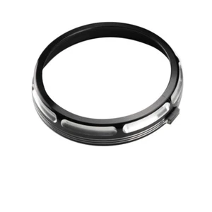 Black 7" Inch Headlight Trim Ring For Harley for Touring for Road Street Glide B - Bild 1 von 7