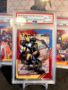 ️ IRON MAN 2015 MARVEL FLEER RETRO EINSATZ #29 PSA 8 NM-MT AUTO 🙂 AUTOGRAMM - Bild 1 von 2