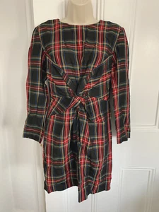 Maje Tartan knot twist front dress. (3) UK 12 - Picture 1 of 4