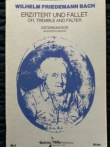 Erzittert und Fallet Easter Cantata Vocal Score SC 1978 Wilhelm Friedemann Bach - Picture 1 of 10