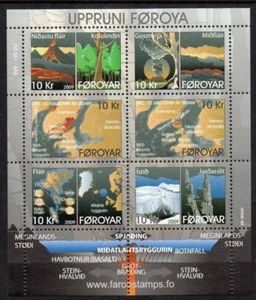 Islas Feroe MNH 2009 SG596 Geología Historia de las Islas - Imagen 1 de 1