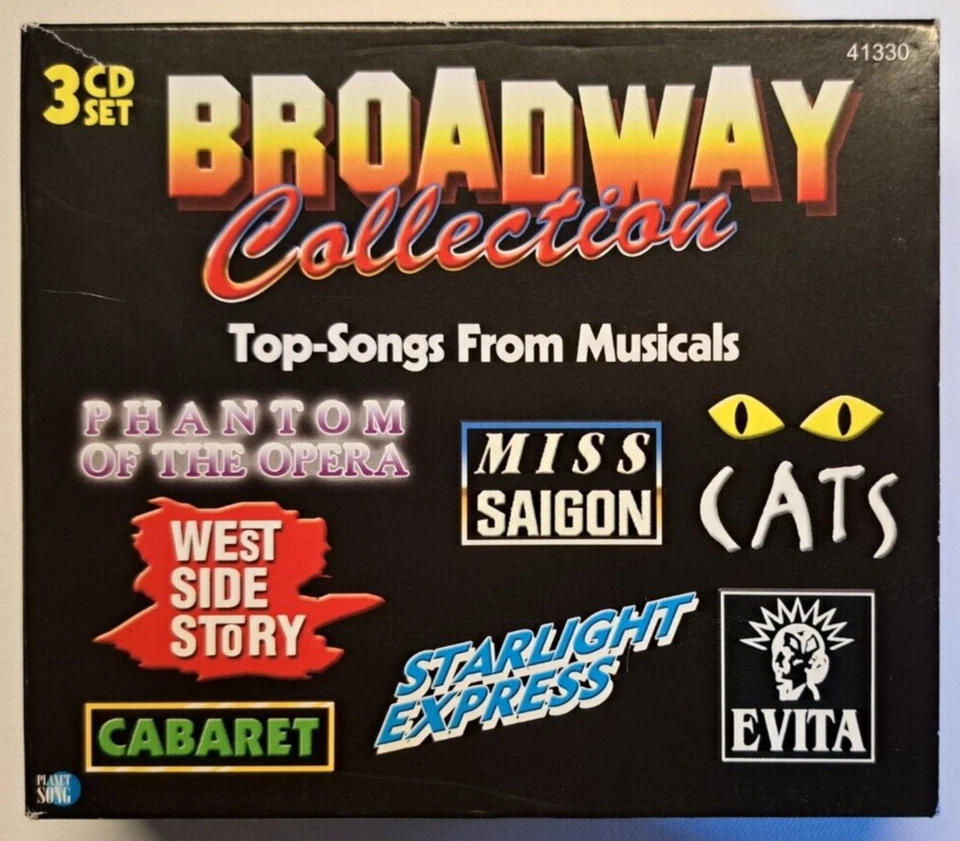 📀Broadway Collection - 3er-CD-Set - u.a. Evita/Cats/Cabaret/Hair - Top-Zustand - Bild 1 von 1
