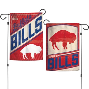 Neu NFL Buffalo Bills Classic Retro Logo 2-seitig 12,5 x 18" Gartenflagge - Bild 1 von 1