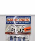 Common Sense RC PRC25 ESC Programmierkarte für 2-5 Lipozellen