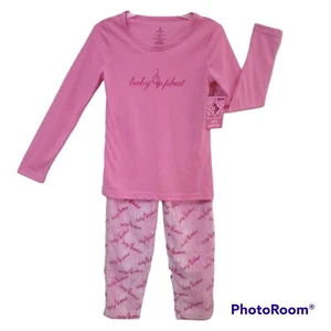 💕Baby Phat Girls Size 4 Pajama set Long Sleeve Long Pants Super Soft Pink Color - Picture 1 of 6