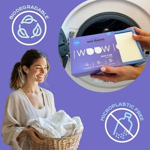 Lazzure Eco Detergent Sheets – 64 Pack | Compact, Powerful & Zero Waste - Picture 1 of 16