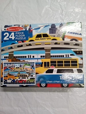 MELISSA & DOUG Traffic Jam 24 Piece Puzzle (3 FEET X 2 FEET) - Image 1 of 4