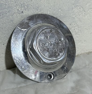 Vintage Boyds Rim Custom Wheel Center Hub Cap 6 5/16” Aluminum - Image 1 of 4