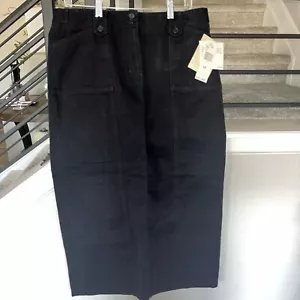 Jones New York Sport NWT Long Black Skirt Size 12 - Picture 1 of 8