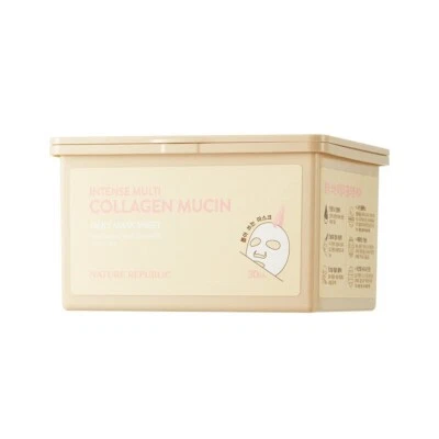NATURE REPUBLIC Intense Multi Collagen Mucin Daily Mask Sheet (30sheet) - Image 1 of 3