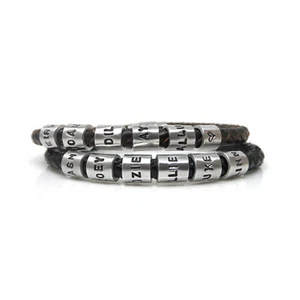 Bracciale in pelle personalizzato regalo per papà, fratello, figlio, zio o nonno. - Foto 1 di 7