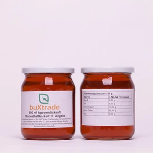 24 Gläser (24x500ml) | Agavendicksaft | Agave Sirup | Fructose Agavensirup Saft - Bild 1 von 1