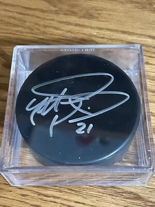Mark Parrish Minnesota Wild Signed Autographed Black Hockey Puck - Picture 1 of 3