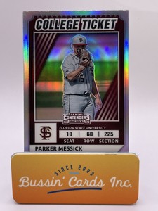 2022 Parker Messick Elite Extra Edition College Tickets Optic Holo #CTO-30