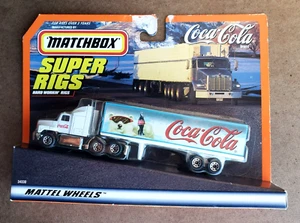 VTG. 1998 Matchbox Mattel Wheels SUPER RIGS COCA COLA White Delivery Rig Truck - Picture 1 of 14