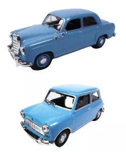 Sammlung von 2 Modellautos Morris Mini + Mercedes W120 - 1:43 IST Miniatur LP19 - Bild 1 von 11