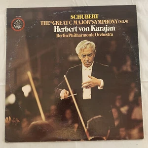 KARAJAN, BERLIN PHILHARMONIC-SCHUBERT The Great C Major Symphonies 9 '80-LP Mint - Picture 1 of 6