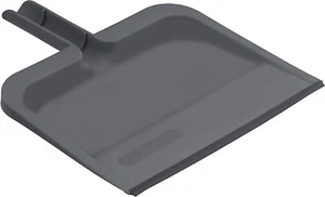 Superio Heavy Duty Clip-On Dustpan with Rubber Lip, 10" wide Dustpan, Grey - Picture 1 of 1