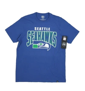 Seattle Seahawks 47 Brand Historic Jetty Blue Short Sleeve Graphic Tee Womens M - Picture 1 of 8