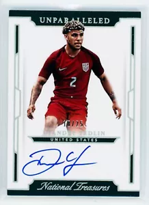 2018 DeAndre Yedlin Panini National Treasures Unparalleled Autographed 18/25 - Picture 1 of 3