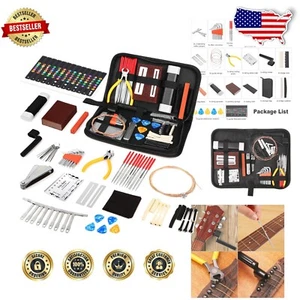 72PC Guitar Repair Toolkit: Essential Maintenance Accessories with Carry Bag - Picture 1 of 10