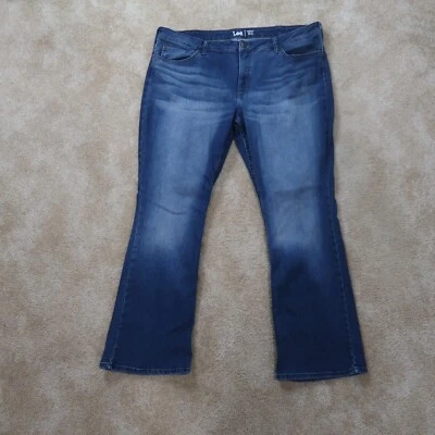 Lee Mid Rise Regular Bootcut Jeans Women's 22 Blue Denim Pants - Image 1 of 4