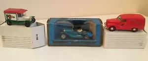 Matchbox - x3 Model Cars / Vans - MB44 PG Tips / DY15 Tea Van / Y-8 1914 Stutz - Picture 1 of 4