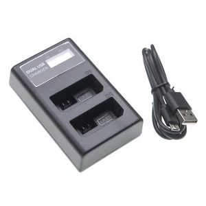 Chargeur USB double pour Canon LP-E5 8,4V - Photo 1/3