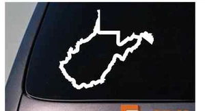 WEST VIRGINIA state 6" sticker decal truck window college football basketball - Picture 1 of 1