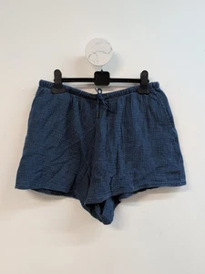 Gap Cotton Gauze Denim Easy Pull On Casual Shorts Women Size M Medium Indigo - Picture 1 of 7