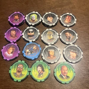 WWE Power Chipz Lot (18 Total, Some Duplicates) - Picture 1 of 3