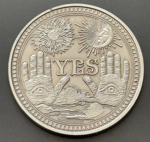 Yes No Decision Making Maker Flipper Token Coin Gray - Picture 1 of 2