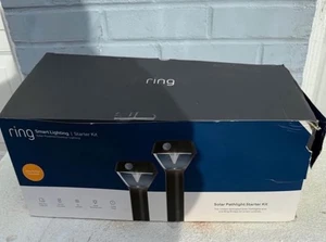 Ring Smart Lighting Solar Powered Pathlight Starter Kit + Bridge 5AT2X6 Open Box - Picture 1 of 7