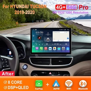12.5 inch Screen Android Car Radio For Hyundai TUCSON 2019-2020 CarPlay GPS - Picture 1 of 7