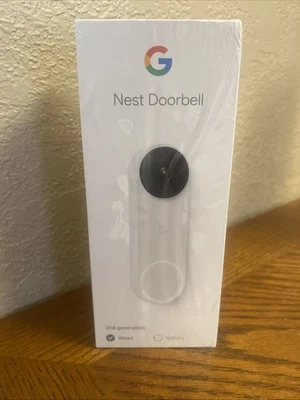 *Factory-Sealed* Google Nest Doorbell (Wired, 2nd Gen) - Snow White  G28DR NEW! - Image 1 of 4