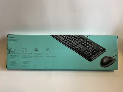 Logitech Desktop MK120 Durable, Comfortable, USB Mouse and keyboard Combo - Image 1 of 3