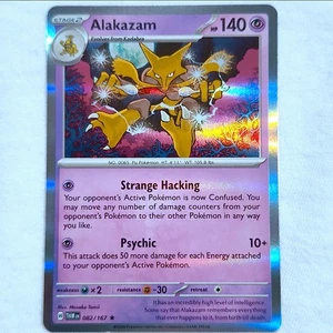 Juego de cartas coleccionables Pokémon holográficas raro de Alakazam #82 Twilight Masquerade - Imagen 1 de 5