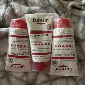 3x Eucerin Eczema Relief Skin Protectant Cream - 5 oz each - Exp 04/2026 - Picture 1 of 3