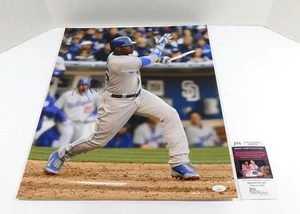 Yasiel Puig Signed 16 x 20 Color Photo Dodgers JSA Auto AR90703 - Picture 1 of 3