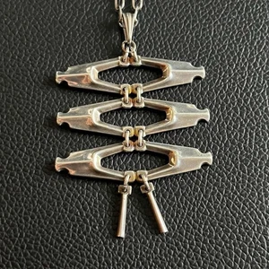 David Andersen geometric vintage necklace Comes with a 60cm chain - Picture 1 of 5