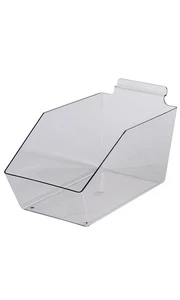 Cubo de volteo de plástico transparente SSWBasics - 6” X 5 1/2” X 11 1/2” - Juego de 2 - Imagen 1 de 1