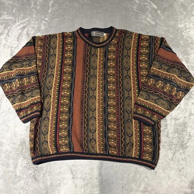 Vintage Tundra Men’s Sweater XL Canada Coogi 90’s Hip Hop Mercerized Cotton 3-D - Image 1 of 4
