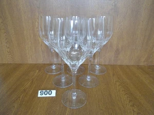 RARO 9 pulgadas Juego de 6 Copas de Agua/Copas de Vino Orrefors Cristal Corte PRELUDIO - Imagen 1 de 13
