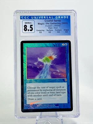 CGC 8.5 – CRYSTAL SPRAY Foil – Invasion – MTG Magic the Gathering Card - Image 1 of 4