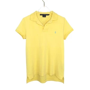 Vintage Ralph Lauren Pastel Yellow Polo Shirt Small Preppy Retro Classiccore - Picture 1 of 4