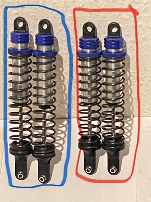 2 Stoßdämpfer(H/2 V/LRP Maverick-1:5 Blackout Benzin(4-WD)Buggy CS-Cross Fighter - Bild 1 von 4